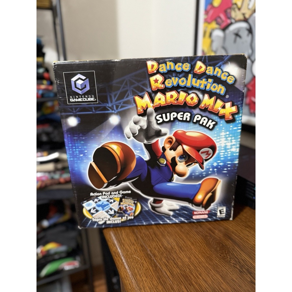 Dance Dance Revolution Mario Mix Bundle Nintendo GameCube DDR Pad NEW OPEN BOX